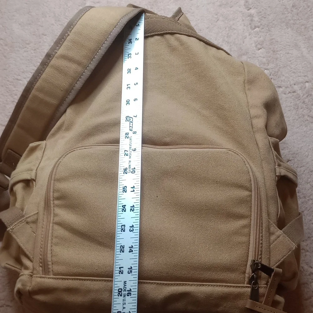 Caden Camera Case Backpack Tan Canvas Flap Bag Rucksack Photography